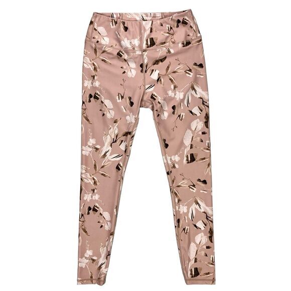 Anthropologie All Fenix Leggings Sz M Pink High Rise Active Sporty Yoga Pull On - Picture 2 of 14